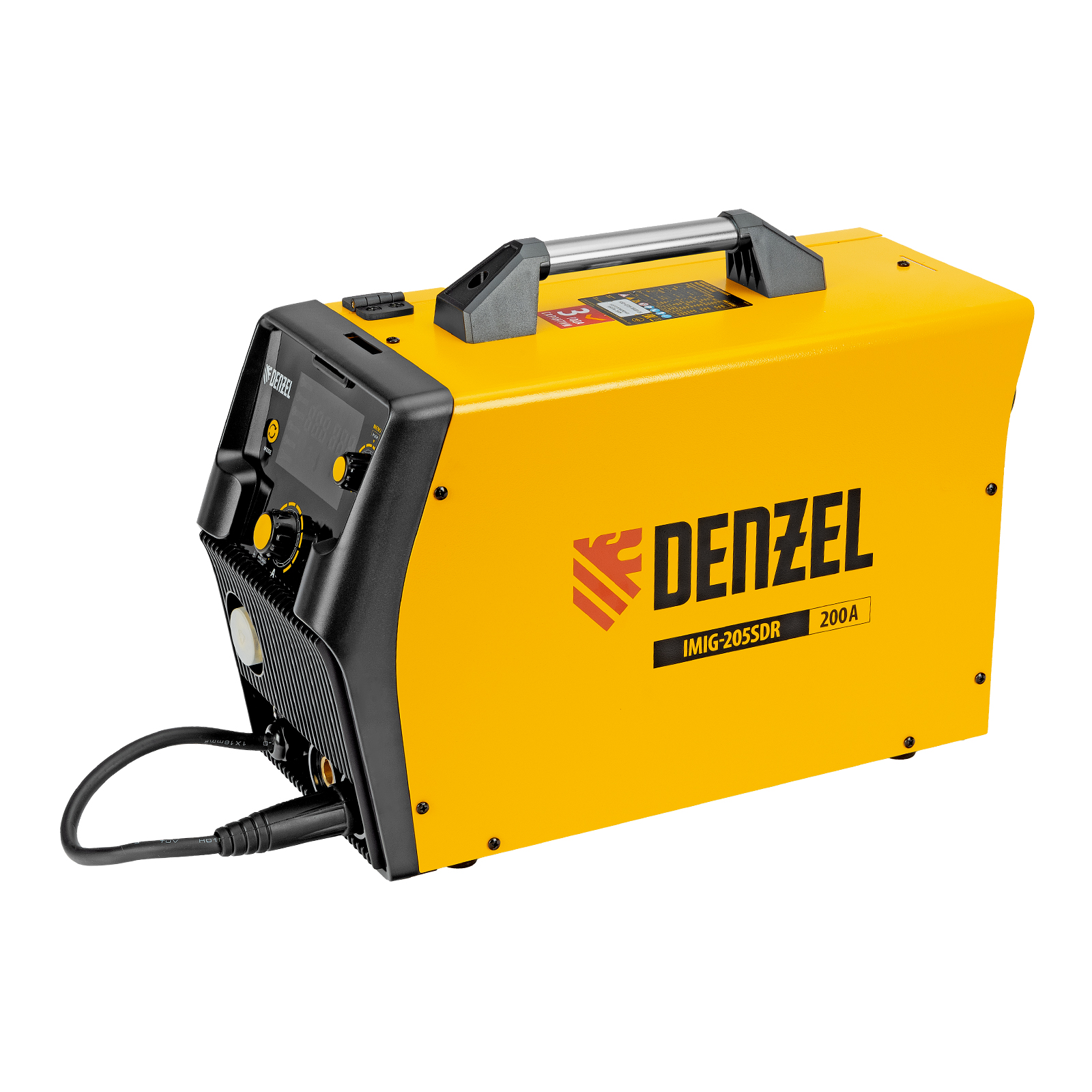 Аппарат инвертор. полуавтомат. cварки IMIG-205SDR, 200 А, ПВ 60%, катушка 5 кг Denzel