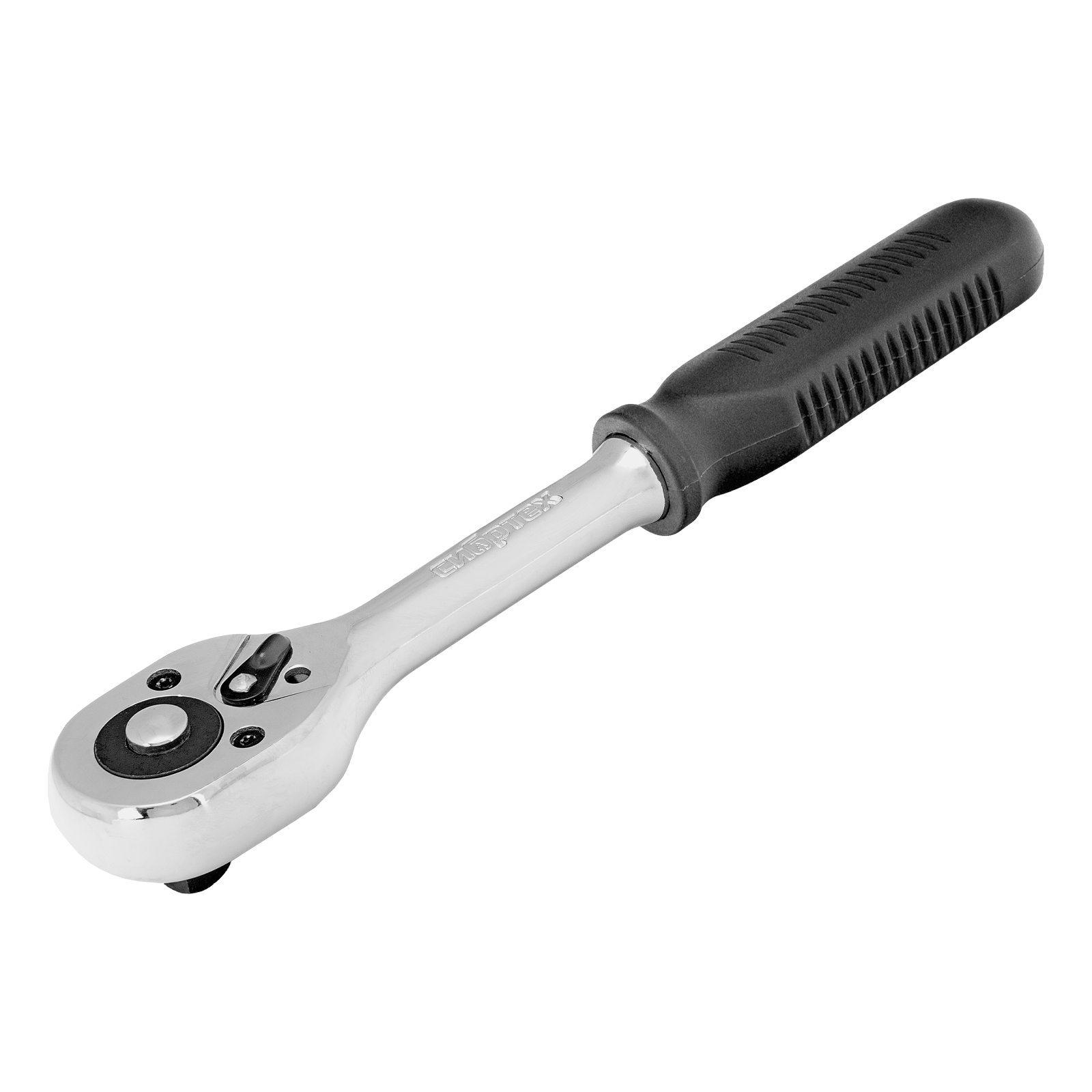 Ключ-трещотка 3/8″, 45 зубьев, с быстрым сбросом, CrV, хром Сибртех