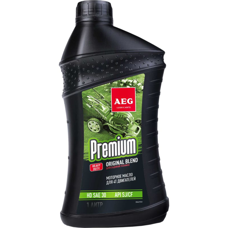 Масло для 4-х тактных двигателей AEG Premium HD SAE 30 API SJ/CF (1л)