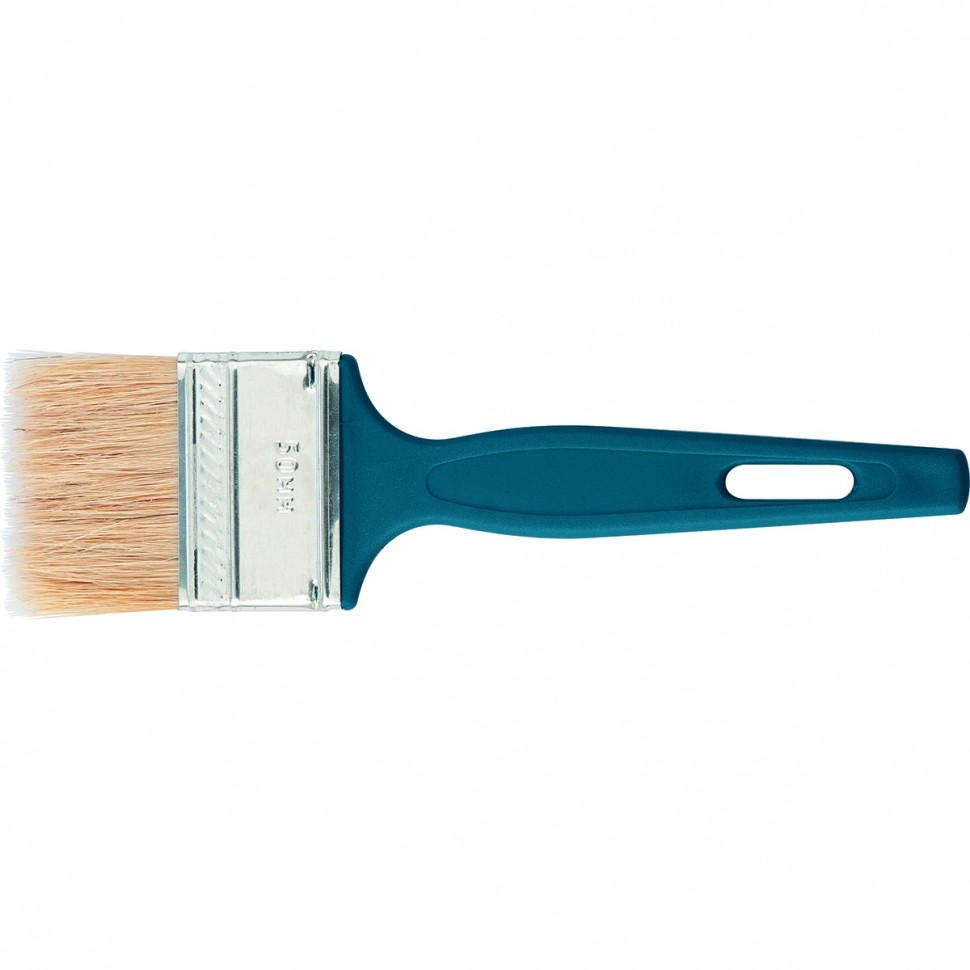 Кисть флейцевая «Эксперт», 70 х 6 мм, натуральная щетина, пластиковая ручка Сибртех