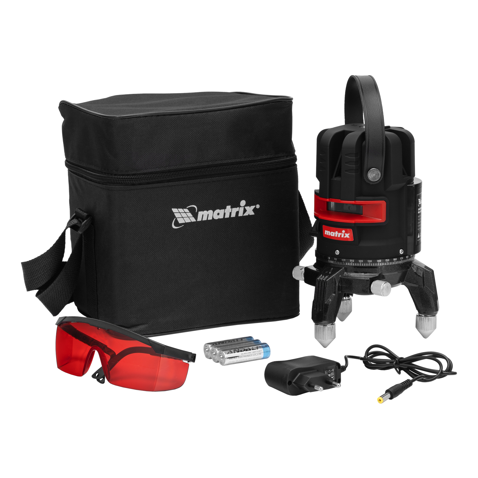 Лазерный уровень ML 05 Red, 20 м, 635 нм, резьба 5/8″ Matrix