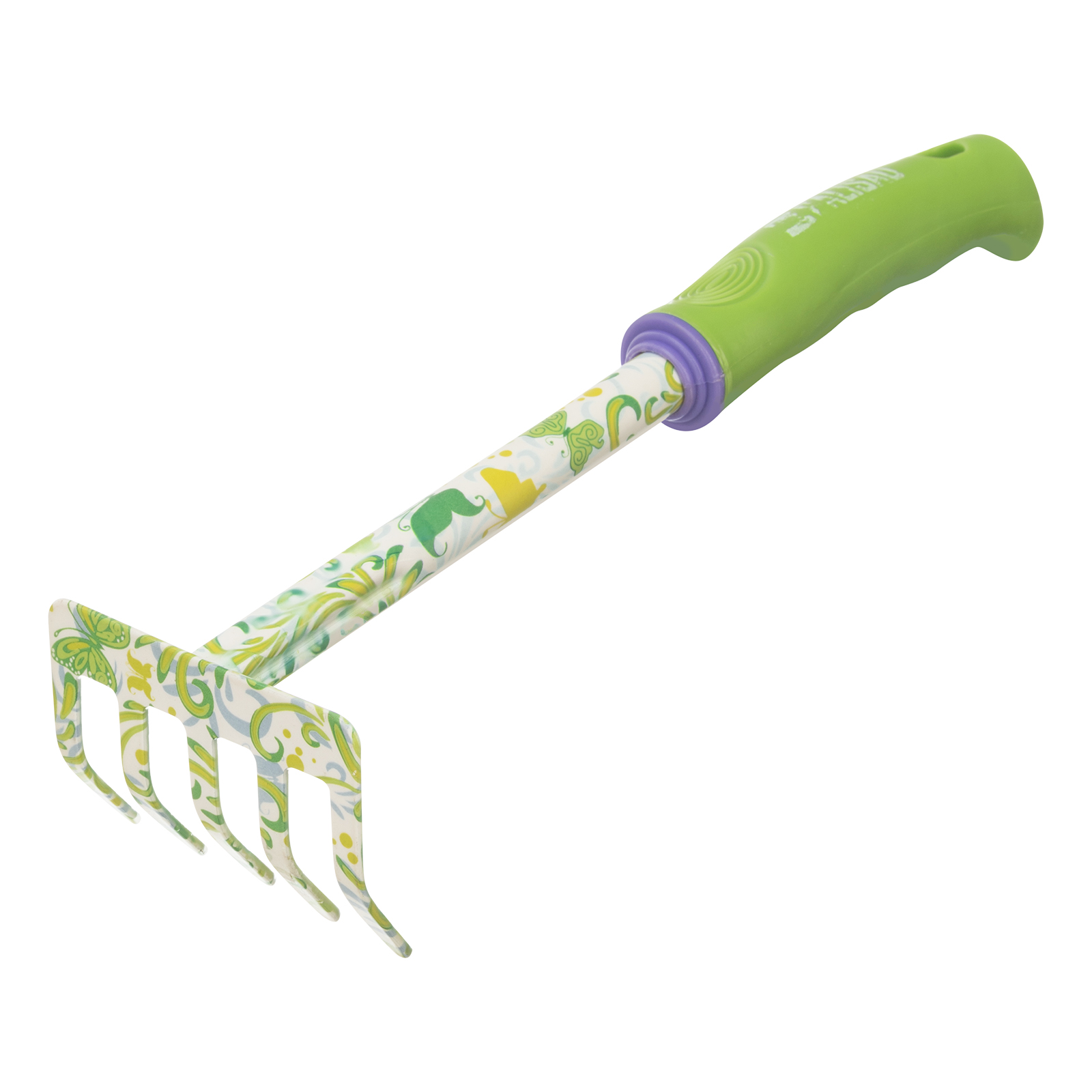 Грабли 5 — зубые, 85 х 310 мм, стальные, пластиковая рукоятка, Flower Green, Palisad
