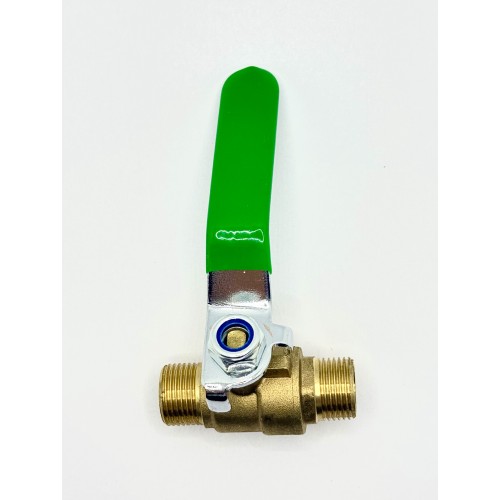 Кран воздушный шаровый с наружными резьбами 3/8" x 3/8" (латунь) "H-D"