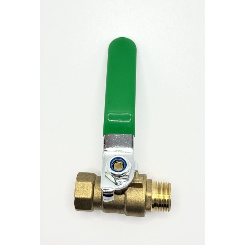Кран воздушный шаровый с резьбами M3/8" x F3/8" (латунь) "H-D"