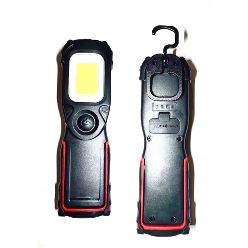Фонарь светодиодный 1000lm, 8+1W, 20M, 3.7V, 2200mAh, IP54, Type-C "H-D"