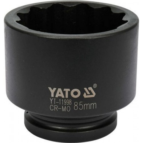 Головка торцевая ударная 1" 12гр. 85мм L102мм CrMo "Yato"