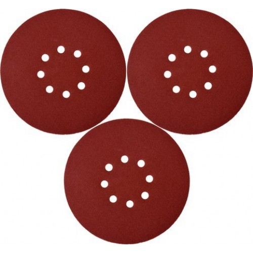 Круг шлифовальный с отверстиями 180мм  Р80 (3шт) "Yato"