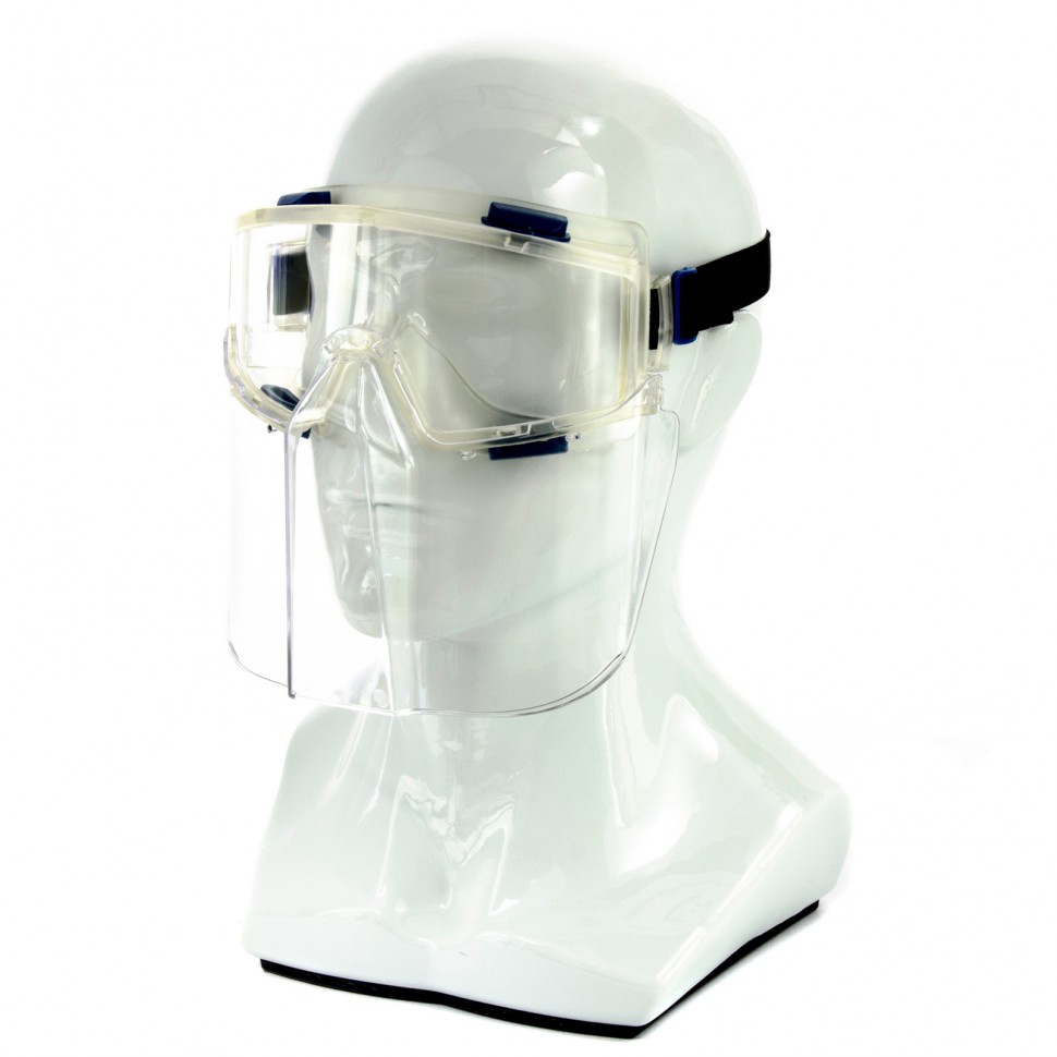 Очки защитные «Панорама» в комплекте со щитком Сибртех