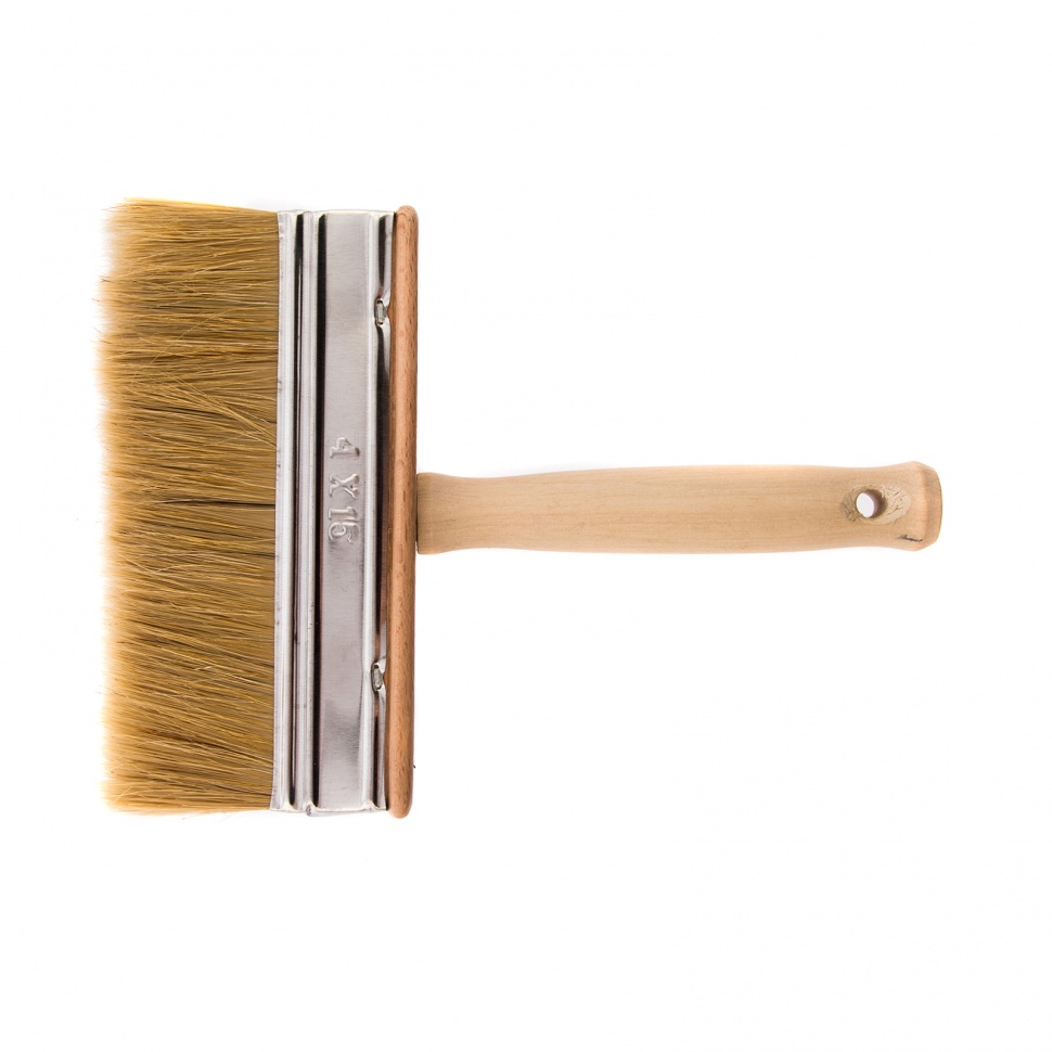 Кисть-ракля, 40 х 150 мм, натуральная щетина, деревянный корпус, деревянная ручка