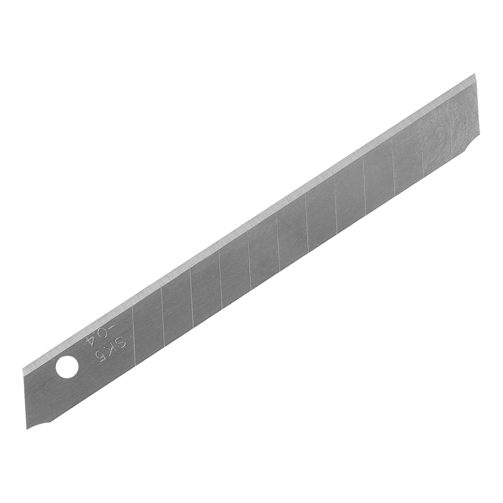 Лезвия, 9 мм, сталь SK5 — 0,4 мм, 10 штук Denzel