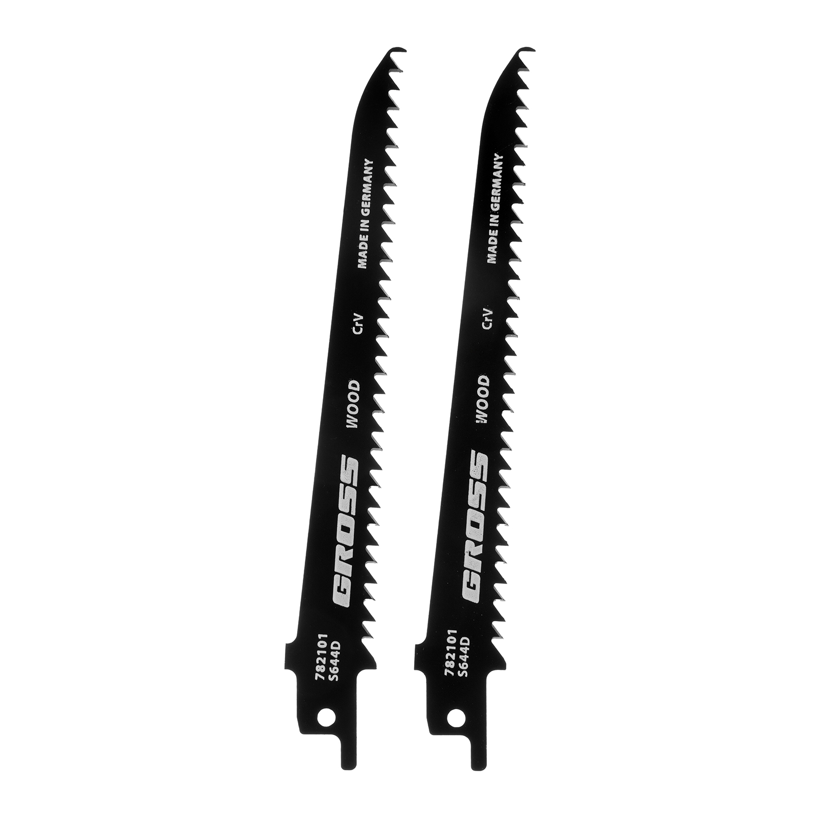 Полотна по дереву для сабельной пилы 4011 — S644D, 130 x 4.2 мм, фигурный рез, 2 шт. Gross