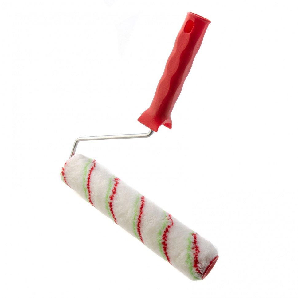 Валик «Эмали» , 250 мм, ворс 12 мм, D — 36 мм, D ручки — 6 мм, полиамид, полиакрил Сибртех