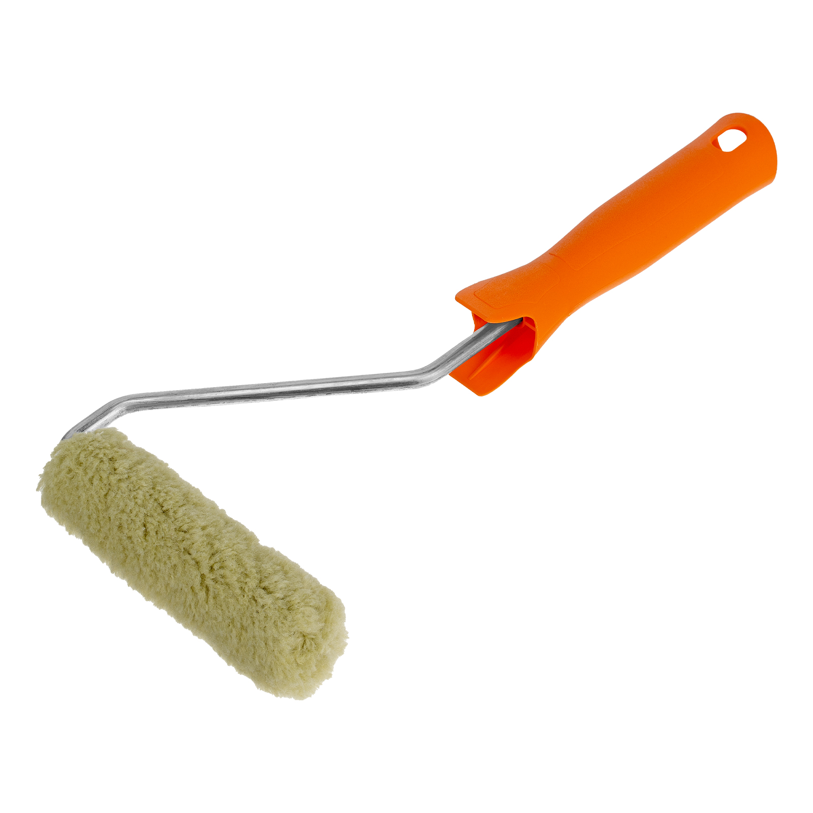 Мини-валик в сборе «Фасадные работы», 110 мм, ворс 12 мм, D 16 мм, D ручки 6 мм, полиакрил, полиэстер Сибртех