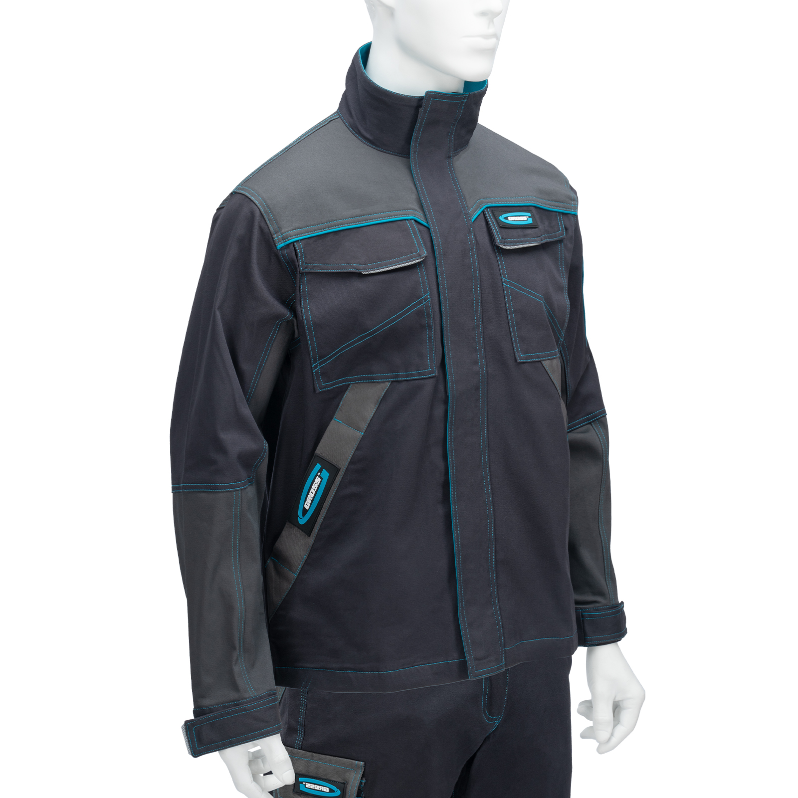 Куртка профессиональная рабочая, 97% хлопок 3% спандекс, XXXL Gross