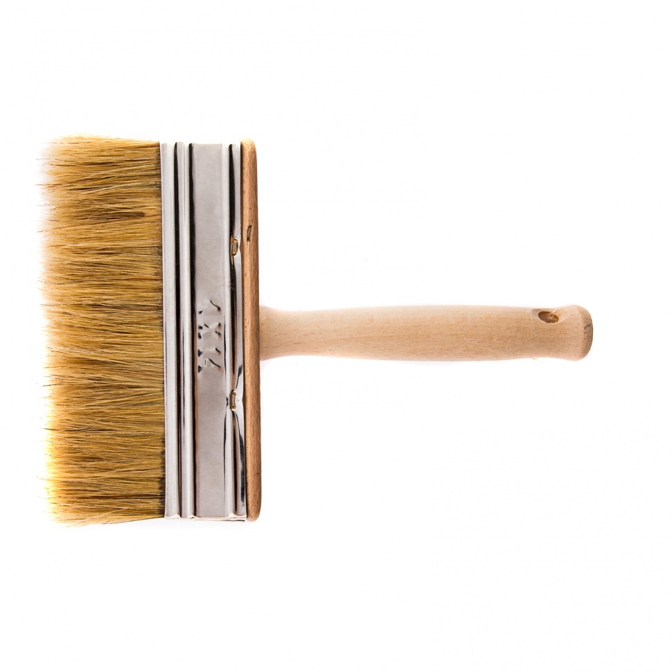 Кисть-ракля, 40 х 140 мм, натуральная щетина, деревянный корпус, деревянная ручка