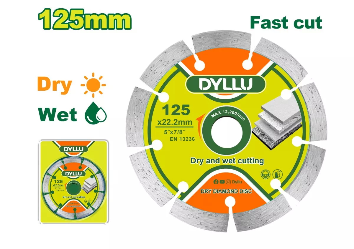 Диск алмазный 125×7,5×22,2 мм DYLLU DTDC1K03