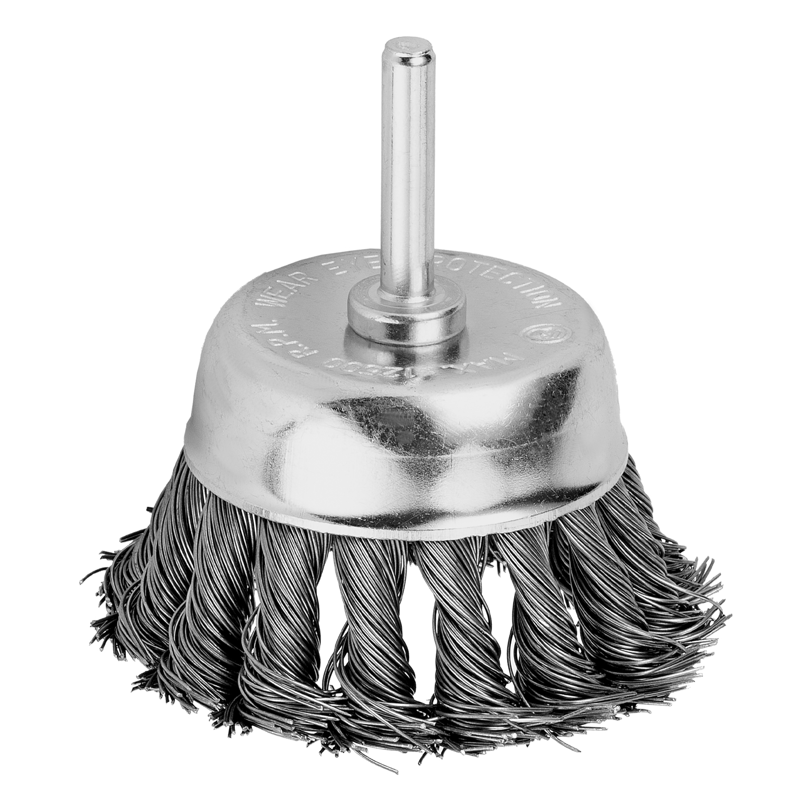 Щетка для дрели, 65 мм, «чашка» со шпилькой, крученая металлическая проволока Matrix
