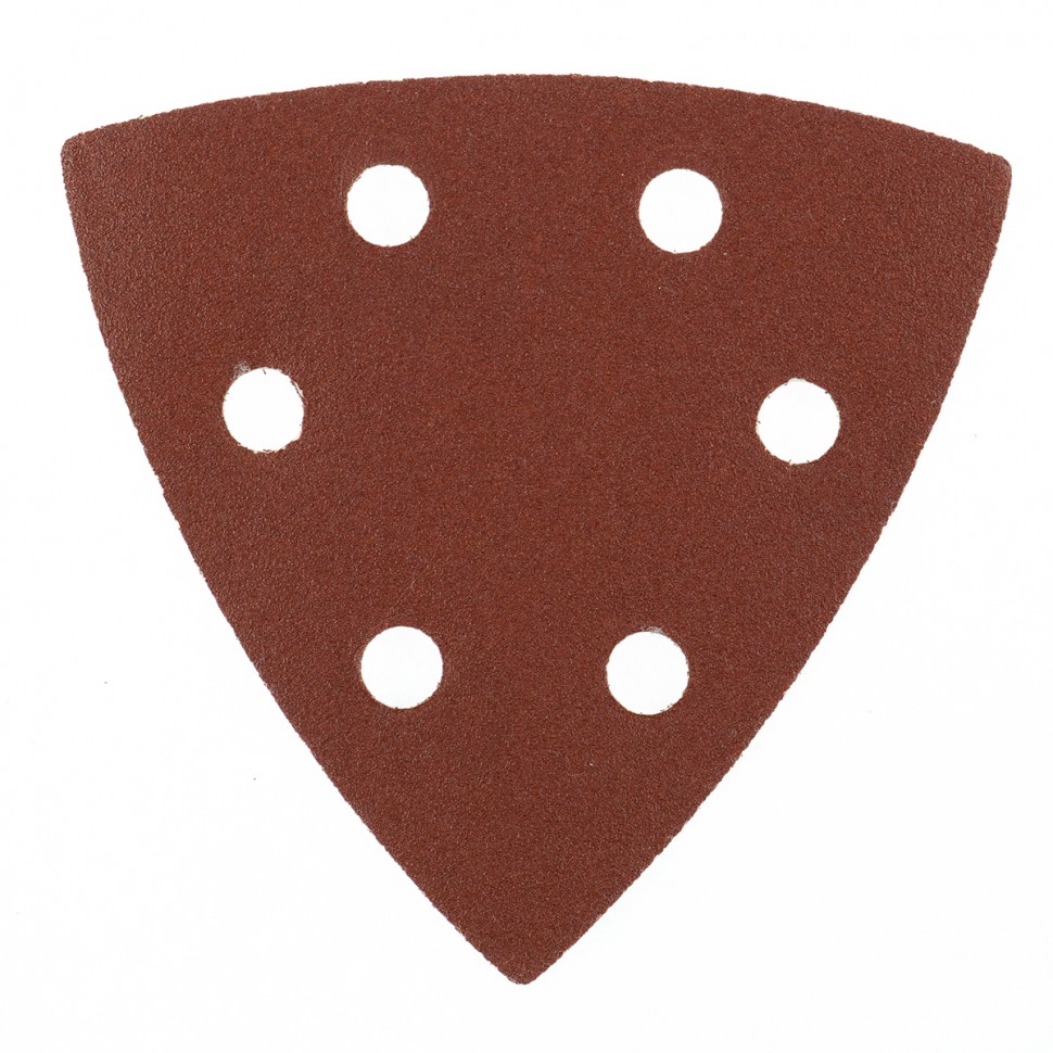 Треугольник абразивный на ворсовой подложке под «липучку», перфорированный, P 180, 93 мм, 5 шт Matrix