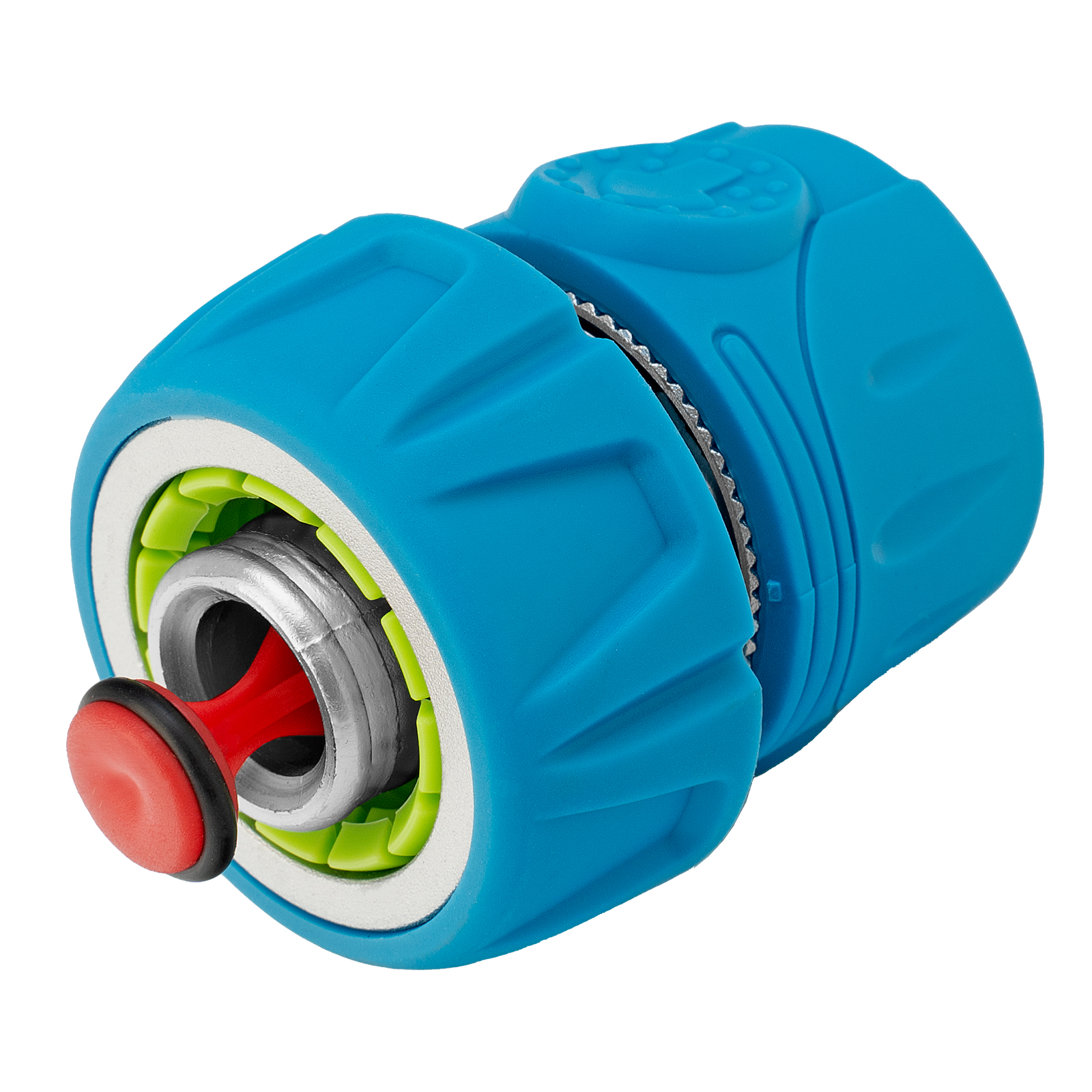 Соединитель быстросъемный 3/4″, аквастоп, алюминий, TPR, LUXE Palisad