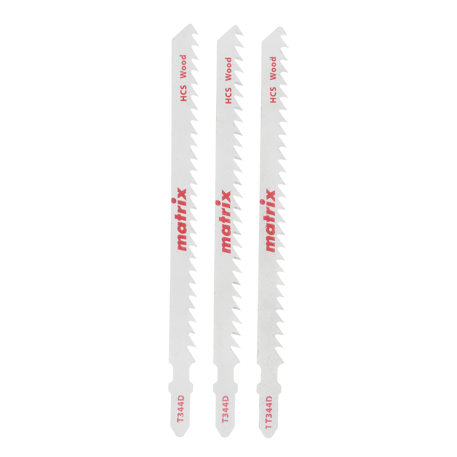 Полотна для электролобзика  по дереву, 3 шт, T344D, 110 x 4 мм, HCS Matrix