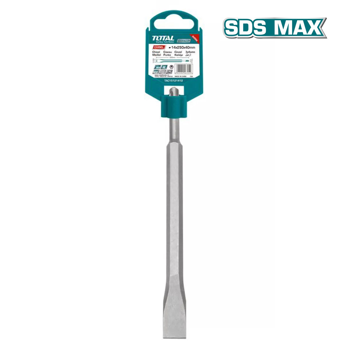 Зубило плоское SDS-max 18×400 TOTAL TAC15221822