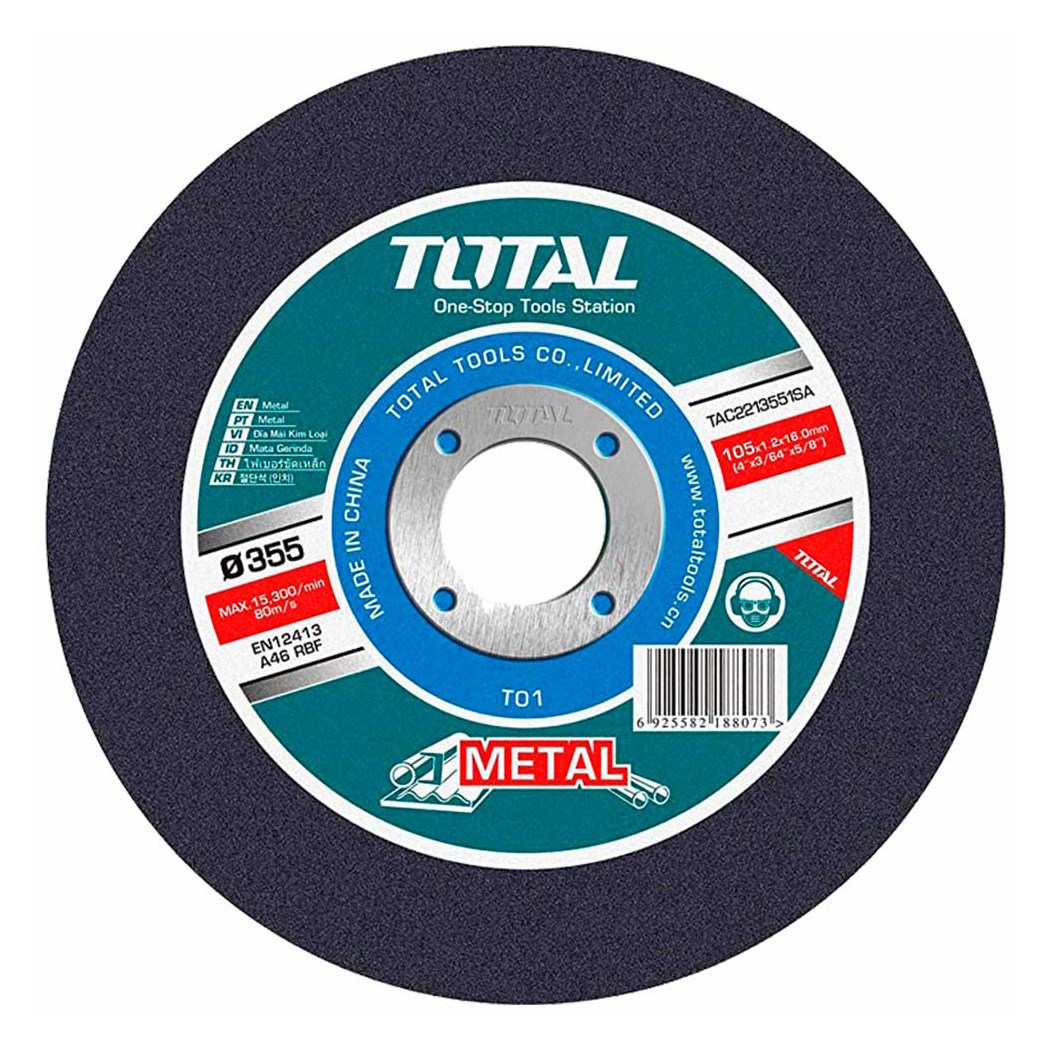 Круг отрезной 355×3,0x25,4 мм по металлу TOTAL TAC2213551
