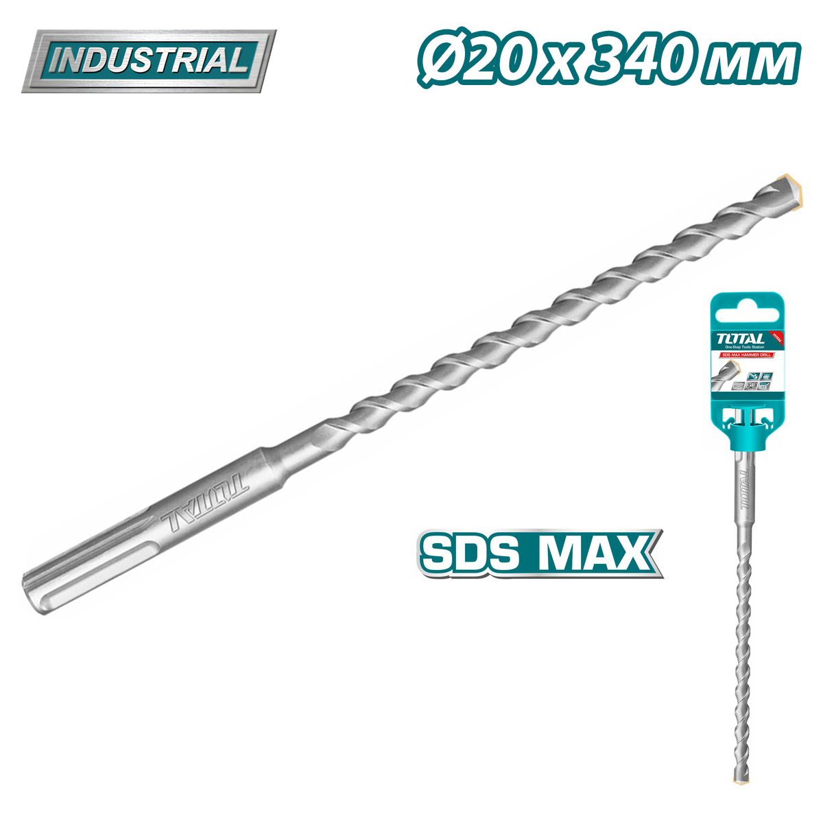 Бур SDS-MAX 20×340мм TOTAL TAC322000