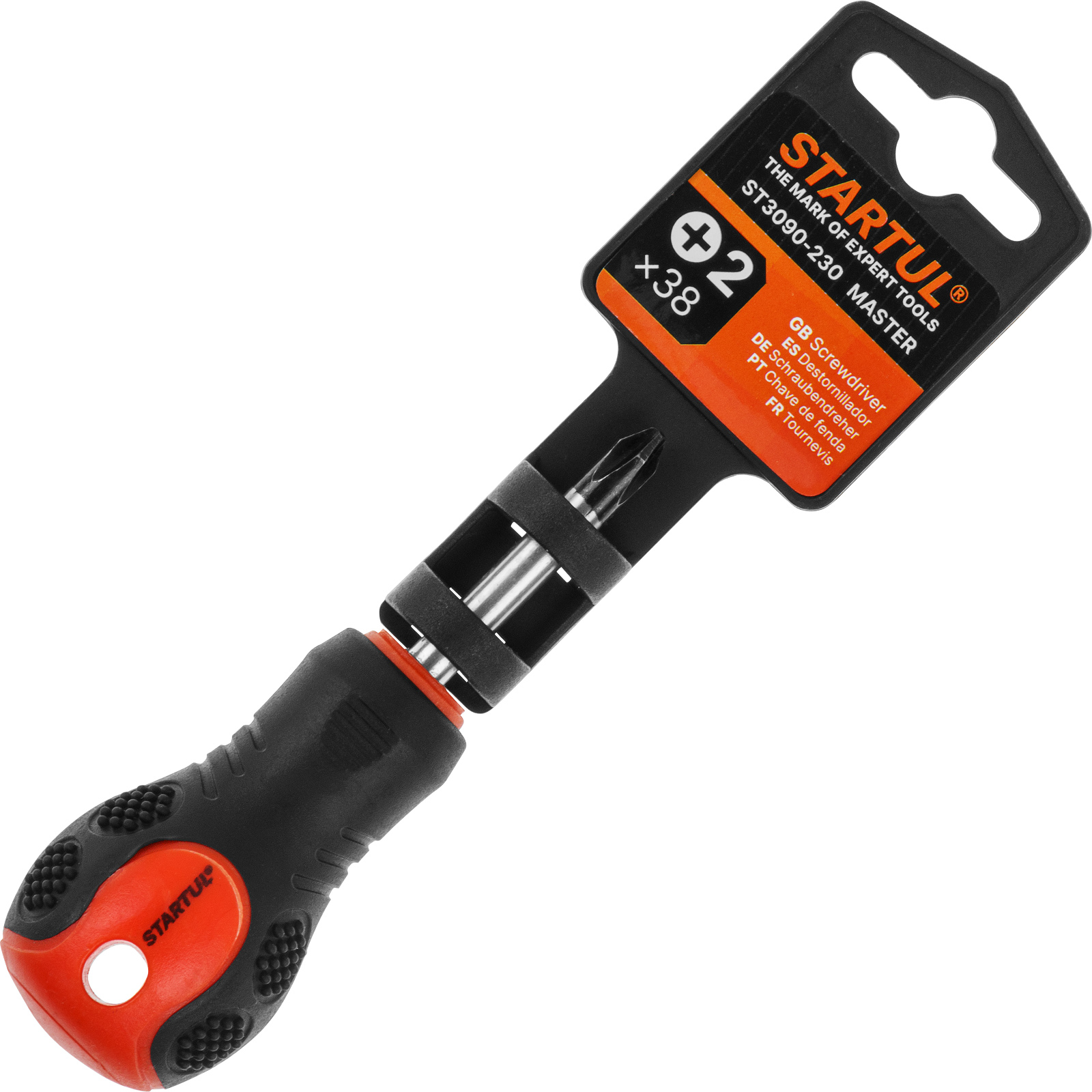 Отвертка «+» №2  38мм PH STARTUL MASTER (ST3090-230)