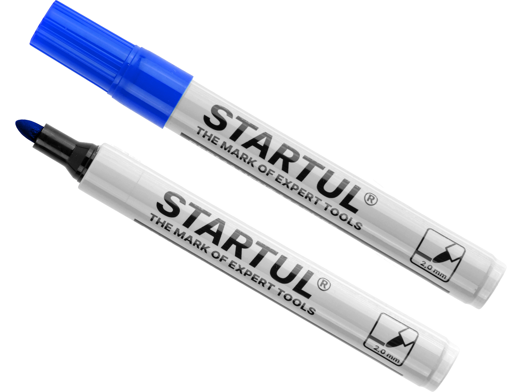 Маркер промышл. перманентный фетровый синий STARTUL PROFI (ST4340-02)