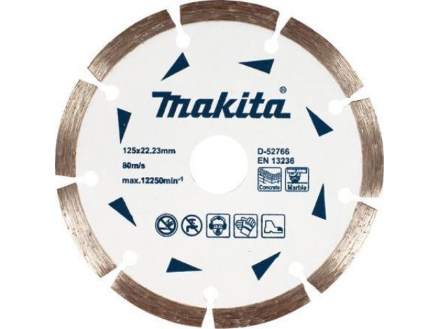 Алмазный круг 125х22.2 мм по бетону/мрамору сегмент «Эконом» MAKITA