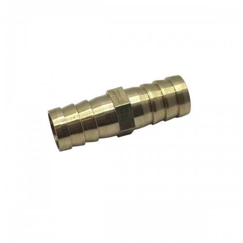 Штуцер пневматический "елочка + елочка" 16мм (латунь) "H-D"