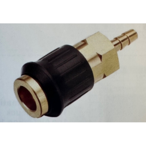 Быстроразъем пневматический с обратным клапаном, "елочка" 10мм (латунь) "H-D"