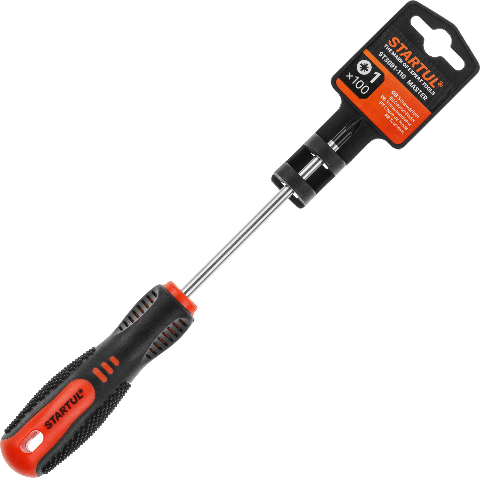 Отвертка «+» №1 100мм PZ STARTUL MASTER (ST3091-110)