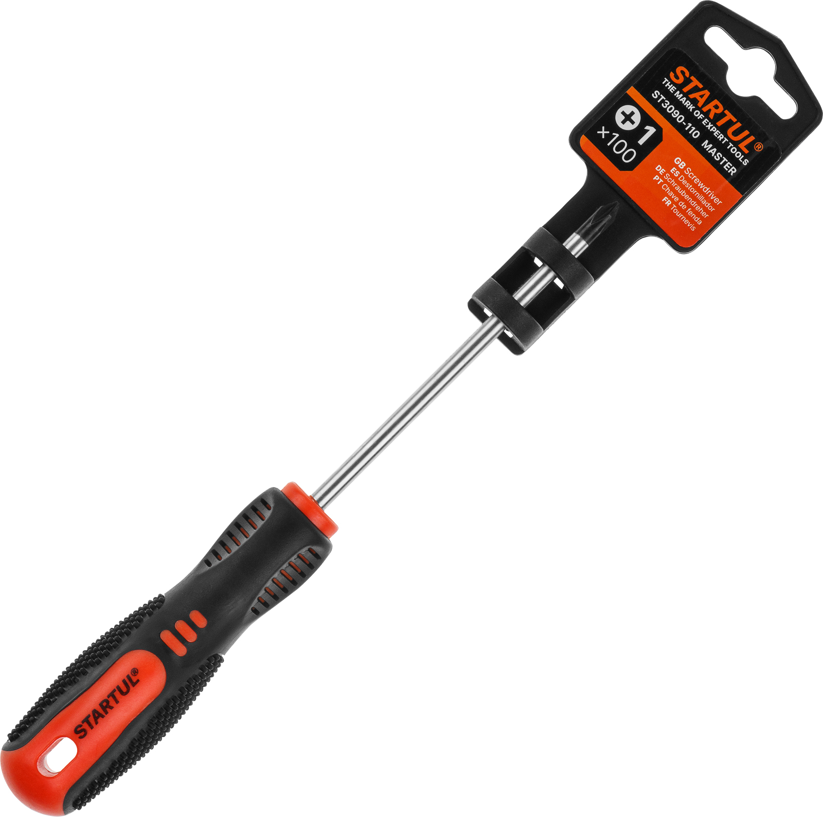 Отвертка «+» №1 100мм PH STARTUL MASTER (ST3090-110)