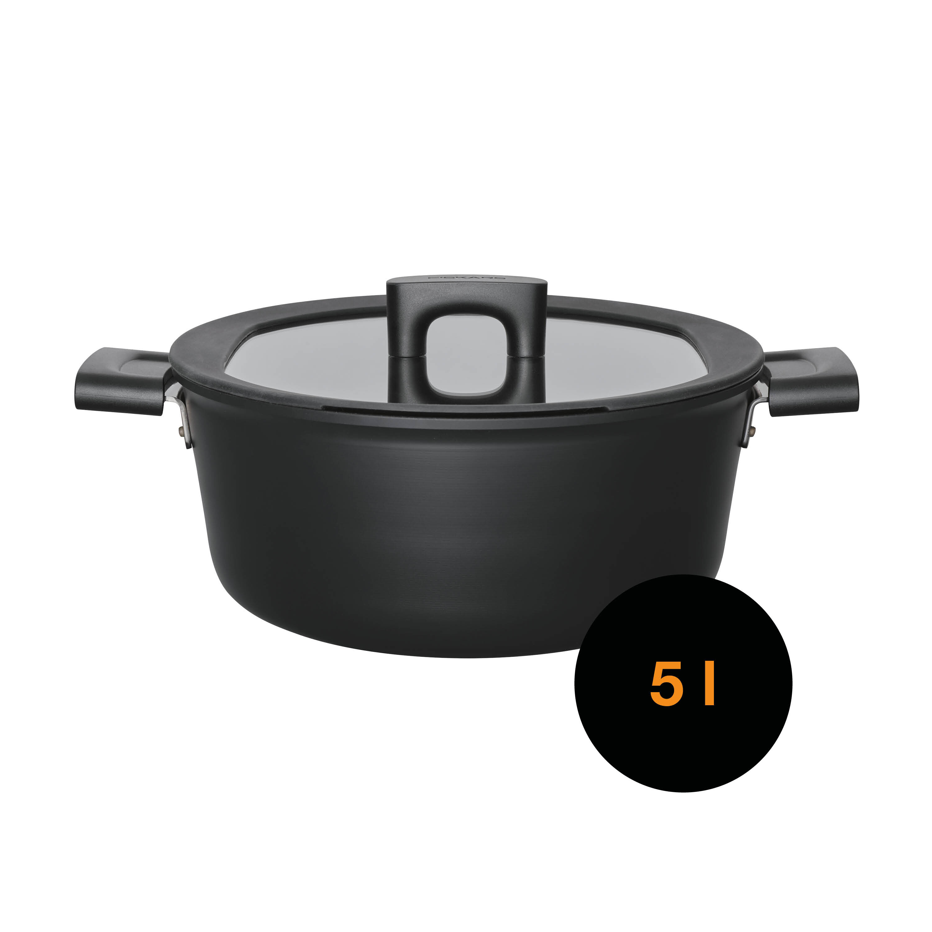 Кастрюля 5л/26 см c крышкой Hard Face FISKARS