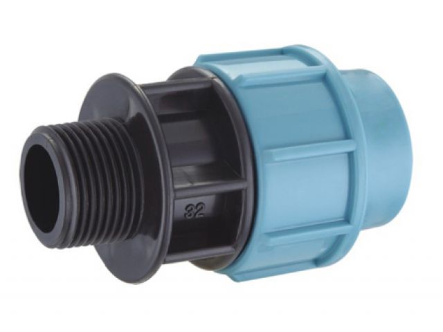 Ниппель ПЭ 40 х 1 1/4″ нар., AV Engineering