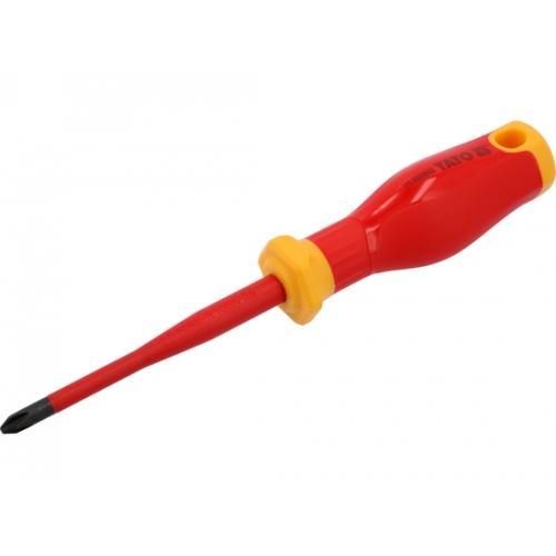 Отвертка крестовая PH2х100мм EXTRA SLIM, изолированная, S2 "Yato"