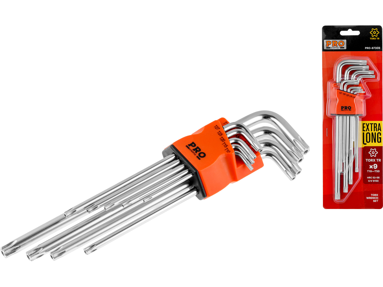 Набор ключей Torx T10-T50 9шт экстрадлинных PRO STARTUL (PRO-87309)