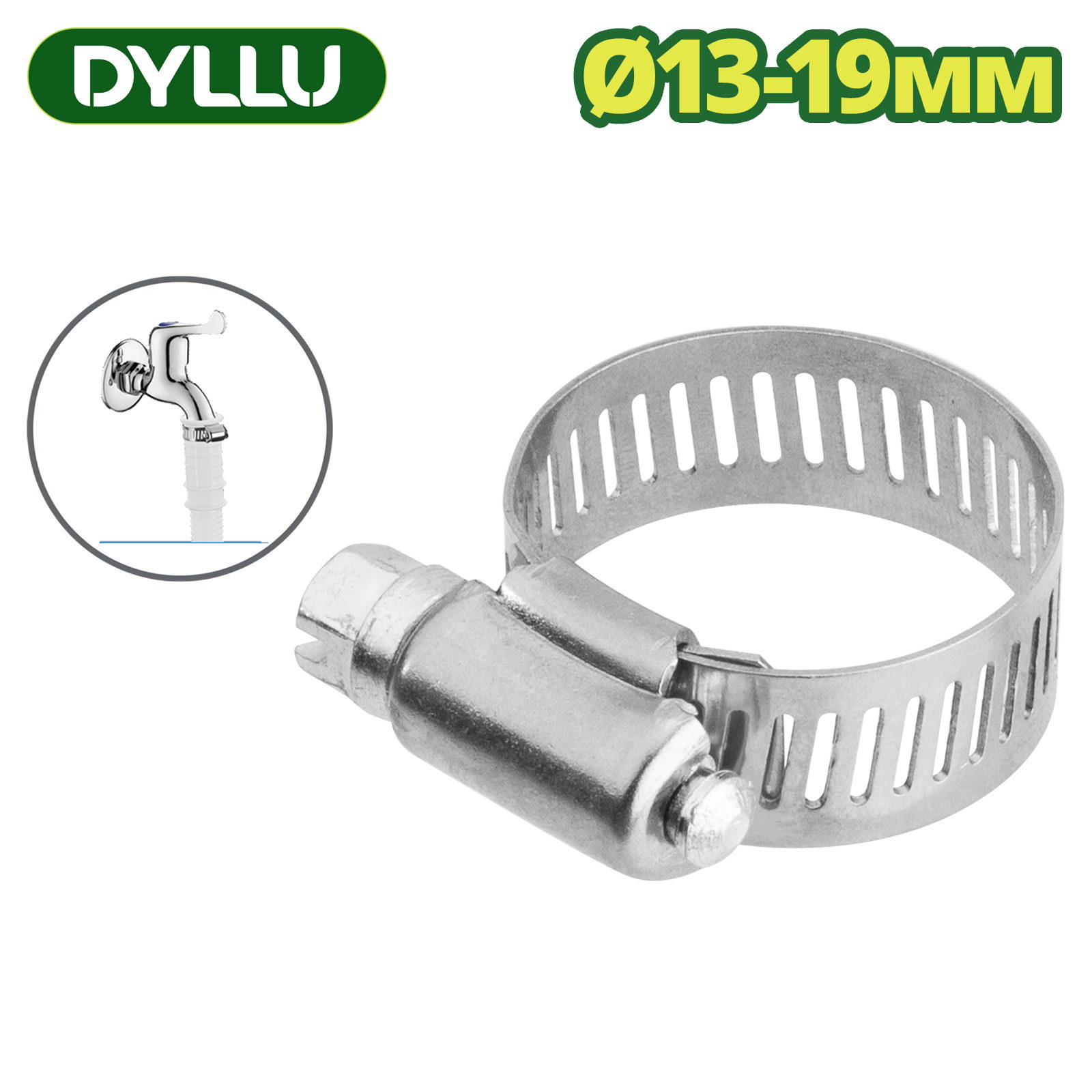 Хомут червячный 13-19 мм DYLLU DTHU1903