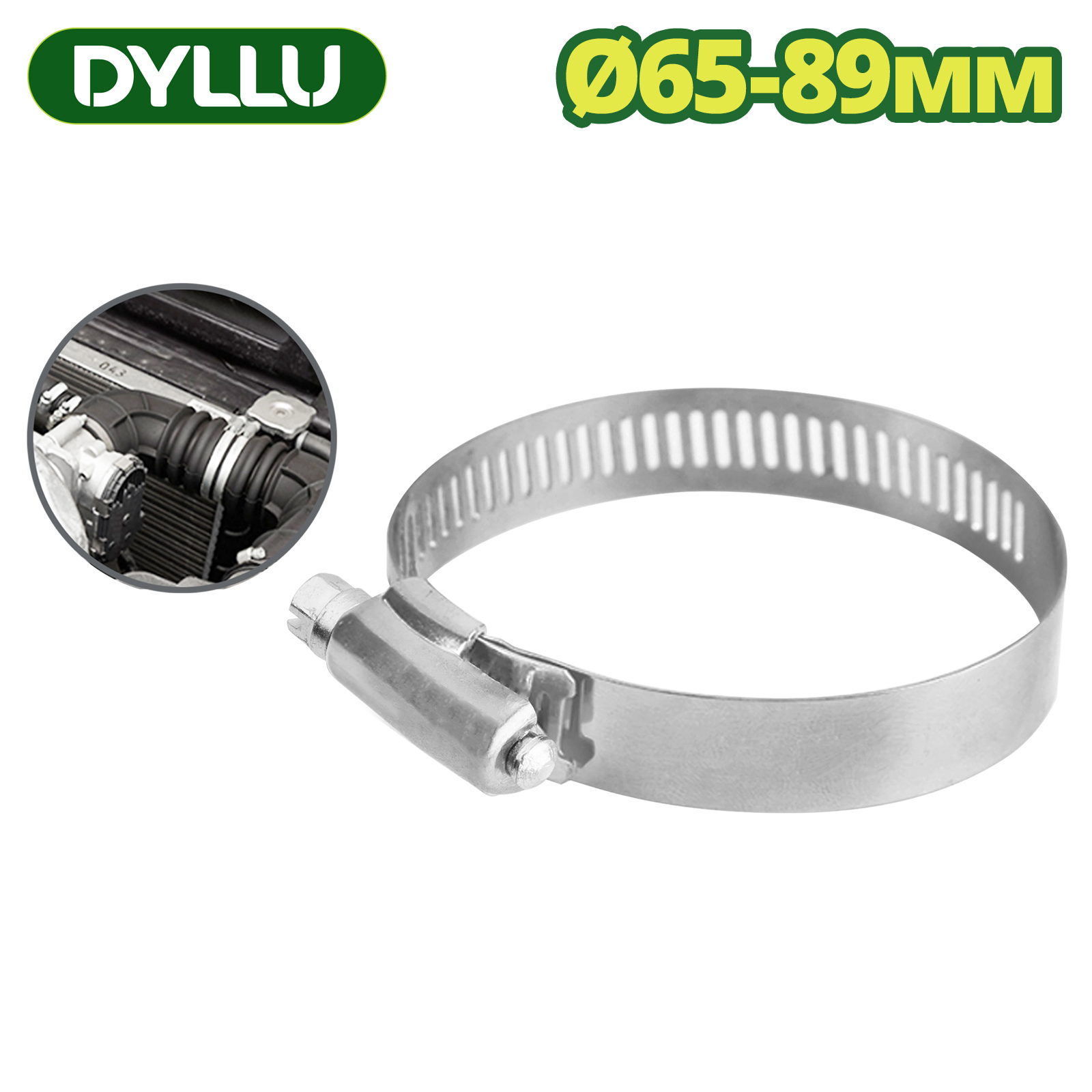Хомут червячный 65-89 мм DYLLU DTHU2912