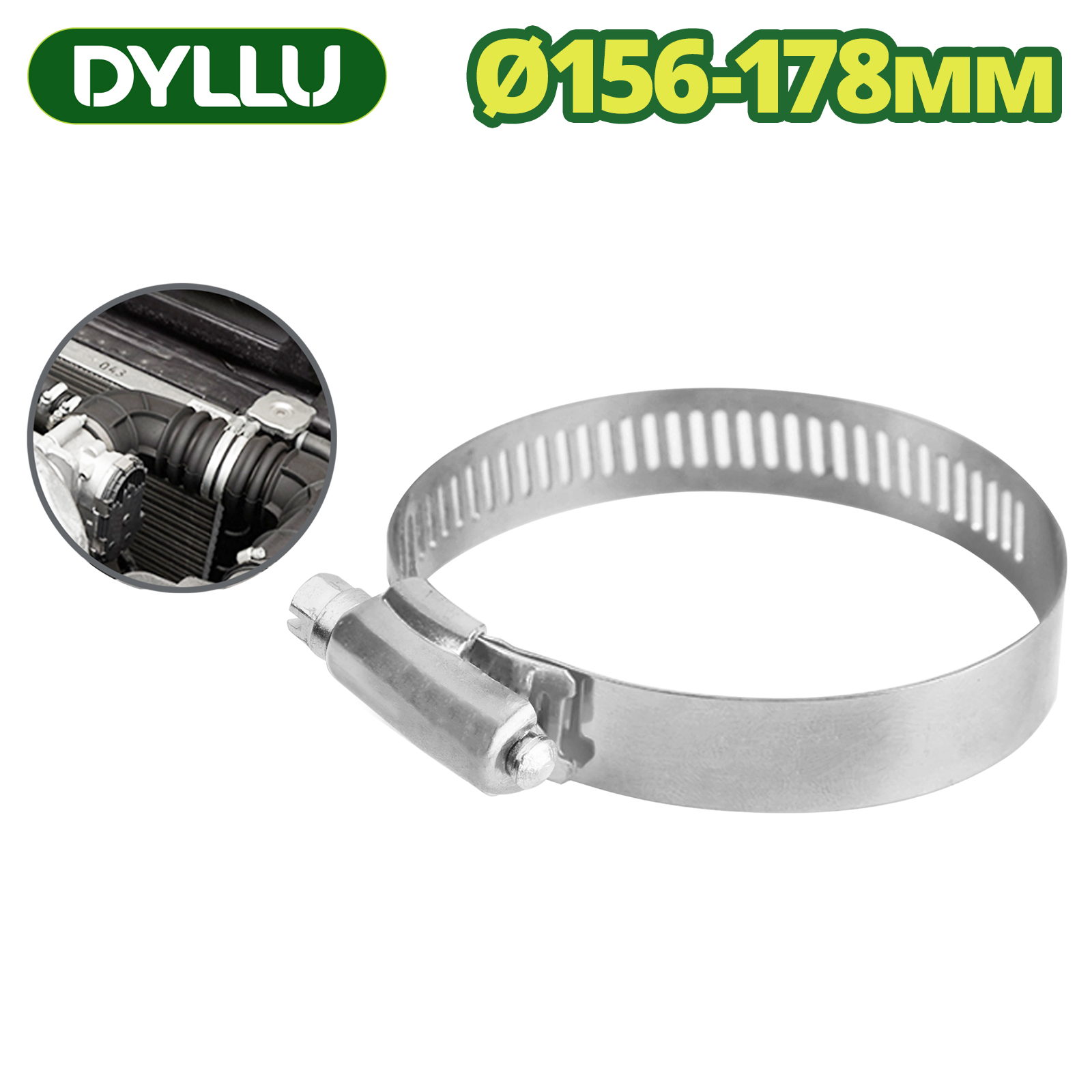 Хомут червячный 156-178 мм DYLLU DTHU2921