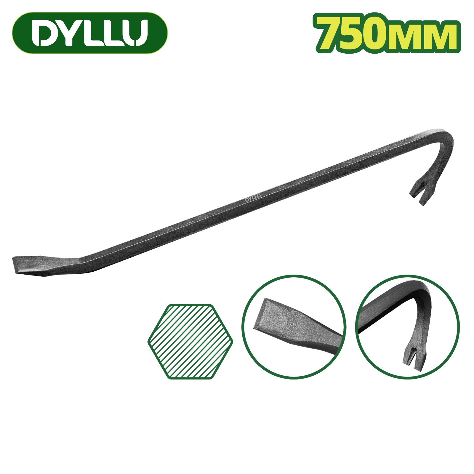Лом-гвоздодер 750 мм DYLLU DTQB1375