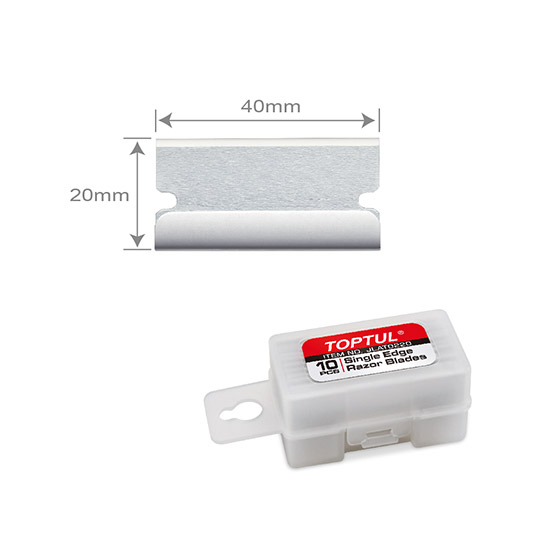 Набор запасных лезвий (10шт.) 40х20мм к скребку JJCJ0140 TOPTUL