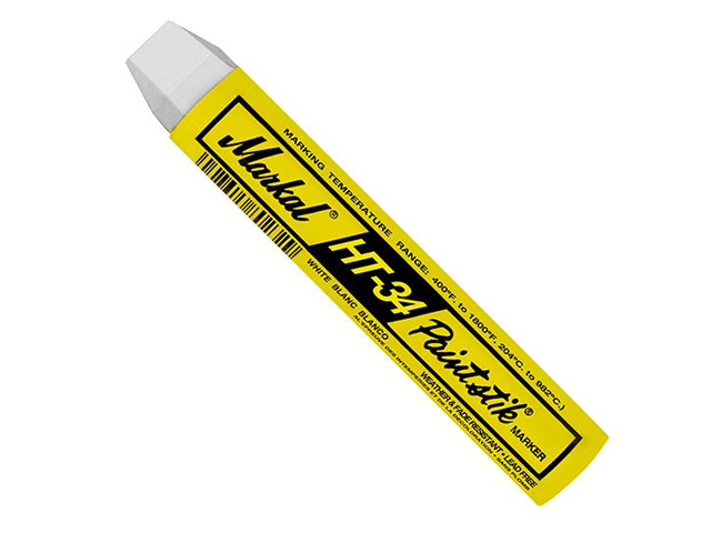 Маркер промышл. на основе твердой краски MARKAL HT-34 Paintstik БЕЛЫЙ