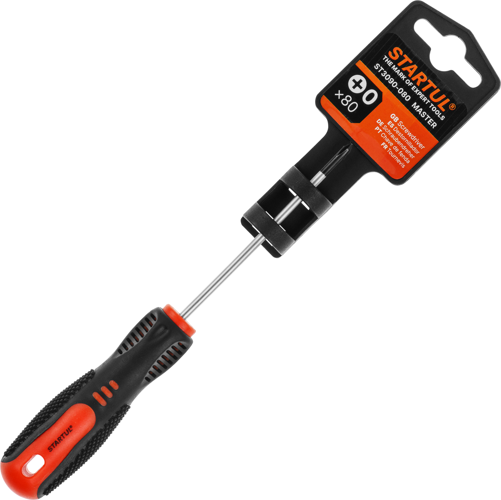 Отвертка «+» №0  80мм PH STARTUL MASTER (ST3090-080)