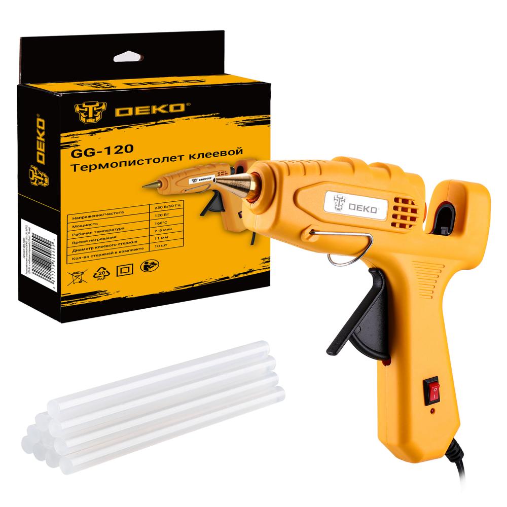 Термоклеевой пистолет DEKO GG-120 SET2