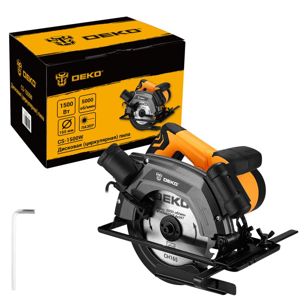 Пила циркулярная DEKO CS-1500W