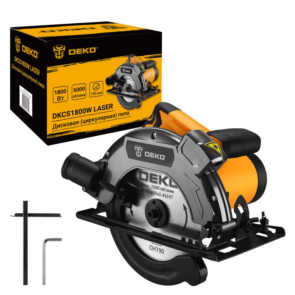 Пила циркулярная DEKO DKCS1800W Laser