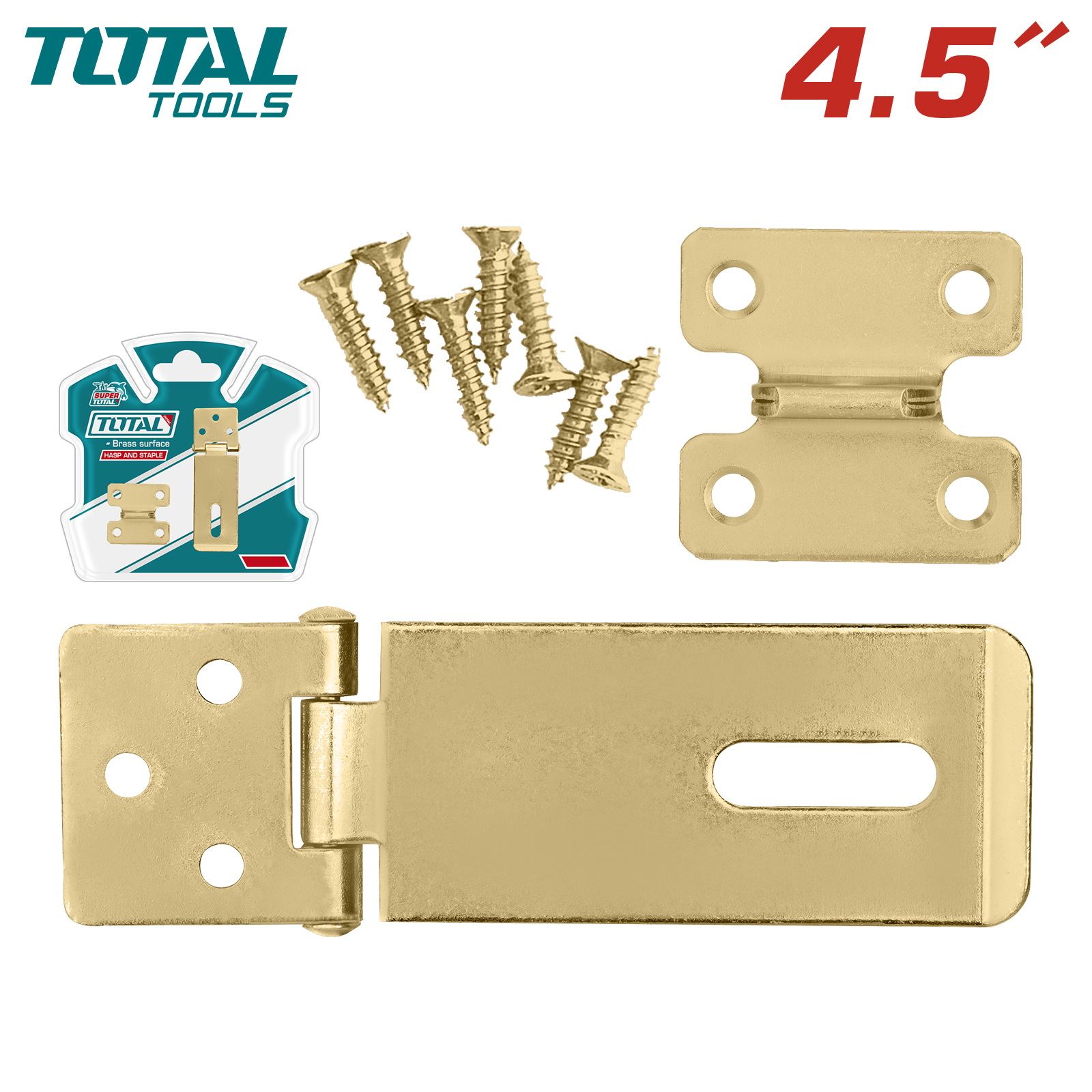 Петля со скобой под навесной замок 4,5 " TOTAL THSS1045