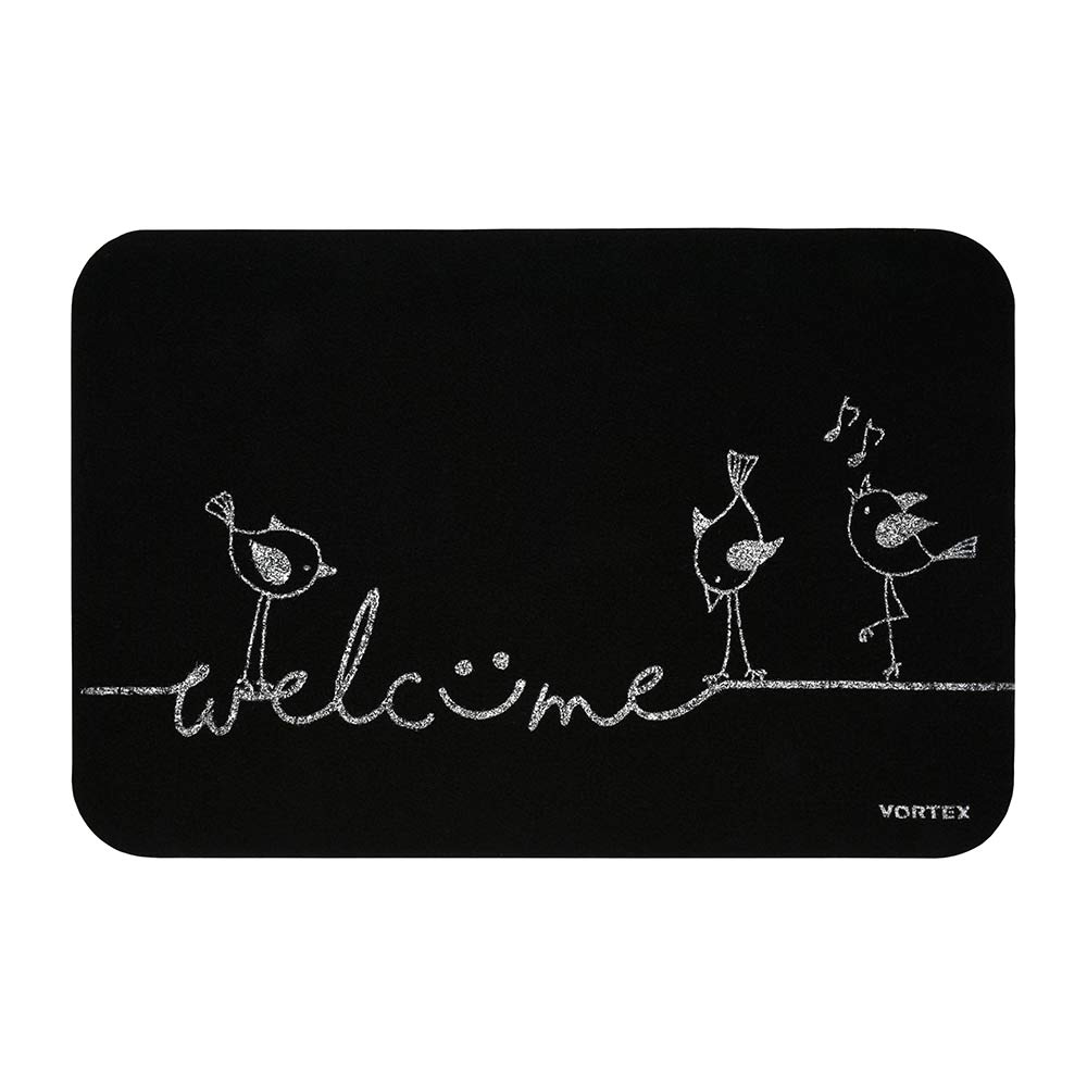 Коврик придверный «Welcome»,  птицы 40*60см, VORTEX